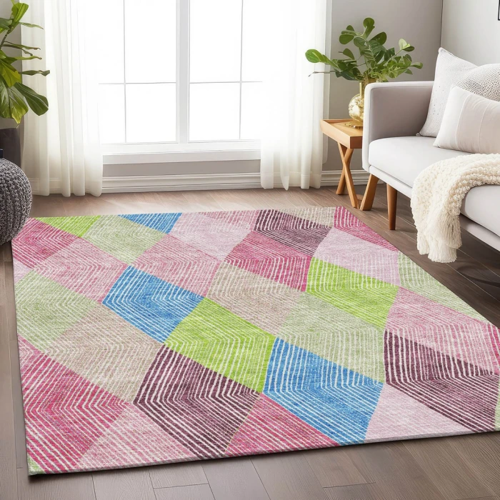 Addison Mayfield Pink AMF962 9ft. x 12ft. Rect. Rug
