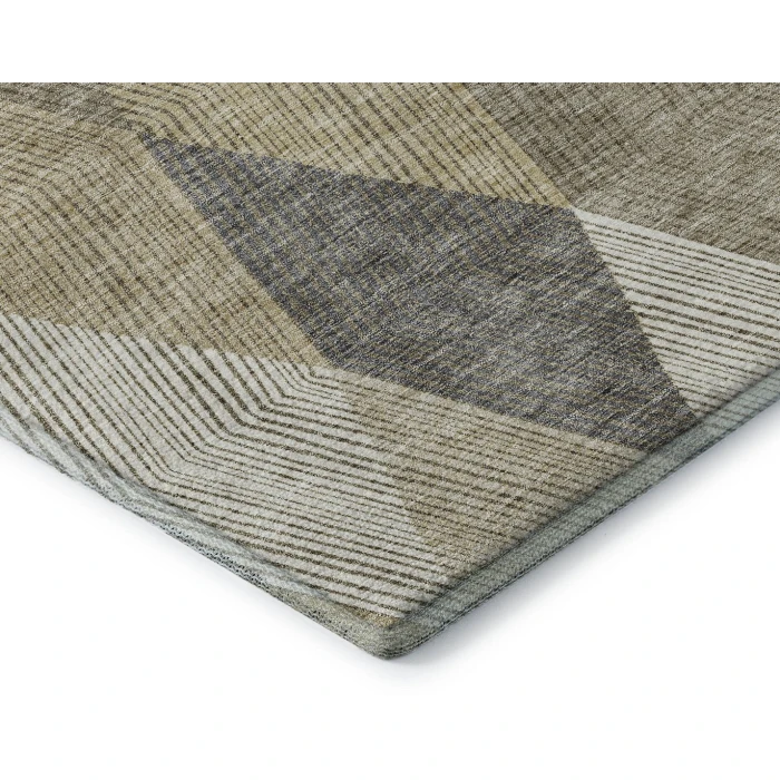 Addison Mayfield Gold AMF962 - 8ft. Round Rug