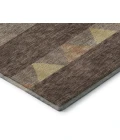 Addison Mayfield Brown AMF965 - 8ft. Round Rug