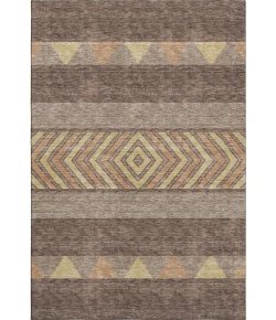 Addison Mayfield Brown AMF965 - 8ft. Round Rug