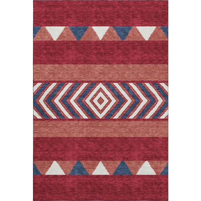Addison Mayfield Red AMF965 - 8ft. Round Rug