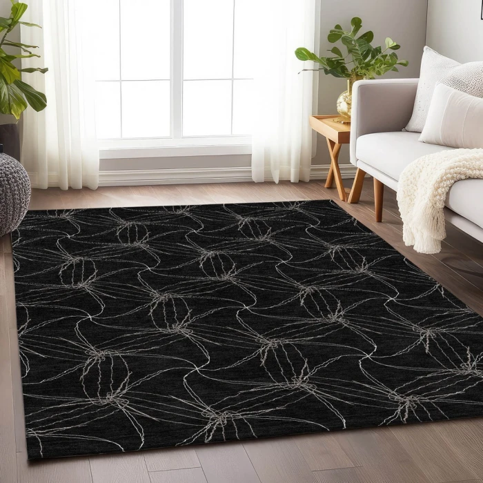 Addison Mayfield Black AMF968 5ft. x 7ft. 6in. Rect. Rug
