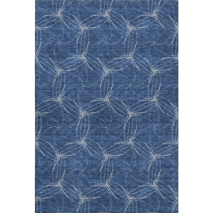 Addison Mayfield Blue AMF968 - 8ft. Round Rug