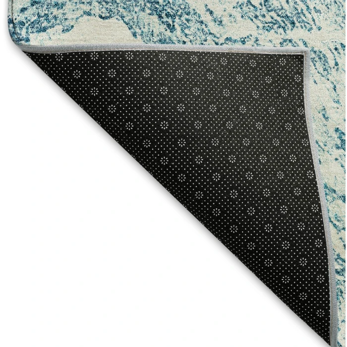 Addison Mayfield Teal AMF971 - 8ft. Round Rug