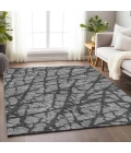 Addison Mayfield Gray AMF972 - 8ft. Round Rug