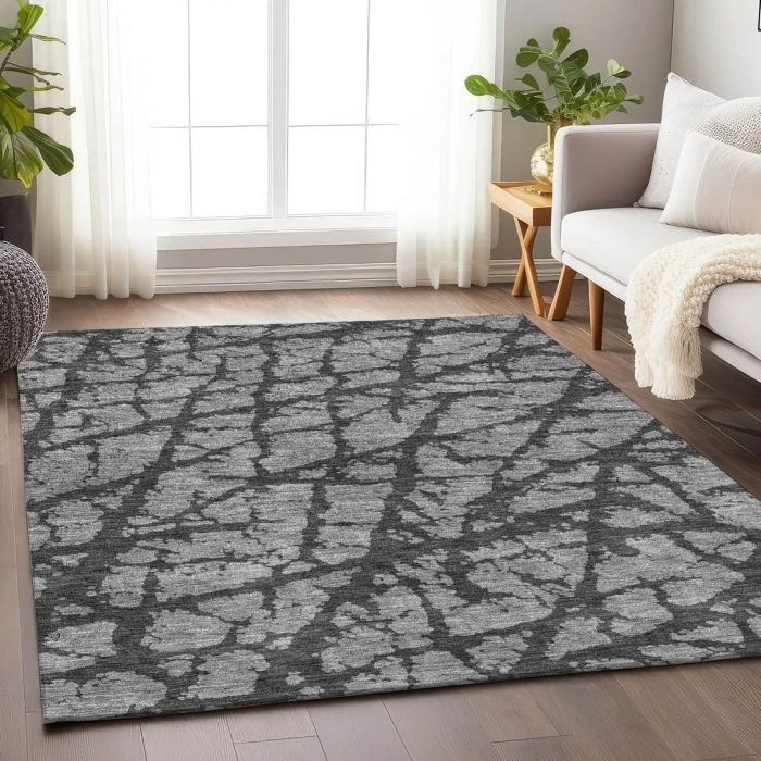 Addison Mayfield Gray AMF972 - 8ft. Round Rug