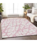 Addison Mayfield Pink AMF972 - 8ft. Round Rug