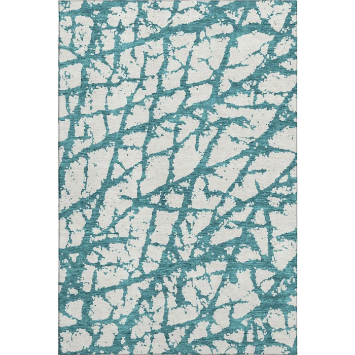 Addison Mayfield Teal AMF972 - 8ft. Round Rug