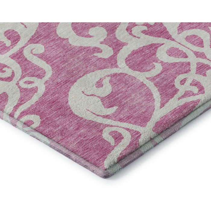 Addison Mayfield Pink AMF973 - 8ft. Round Rug
