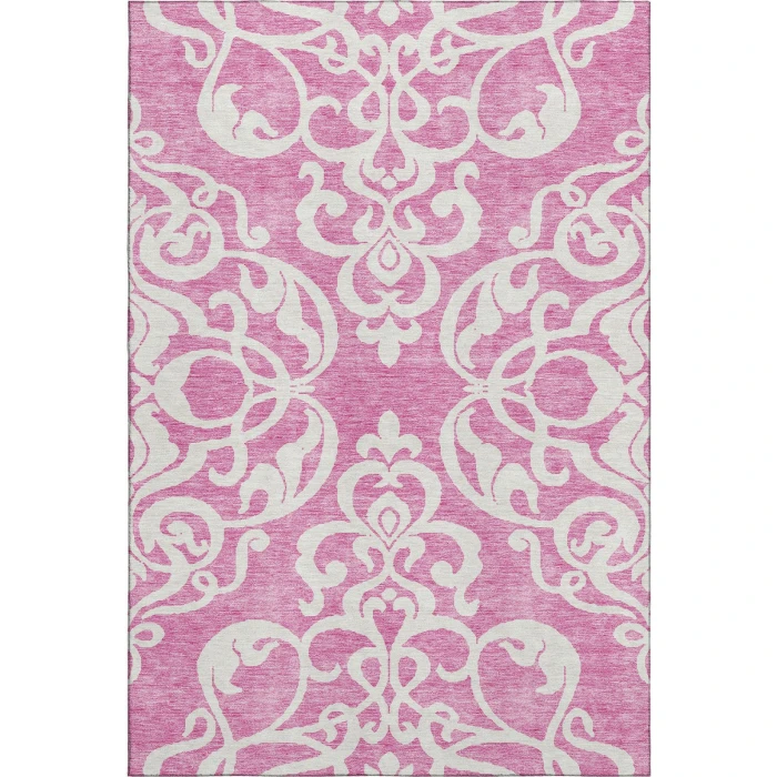 Addison Mayfield Pink AMF973 - 8ft. Round Rug