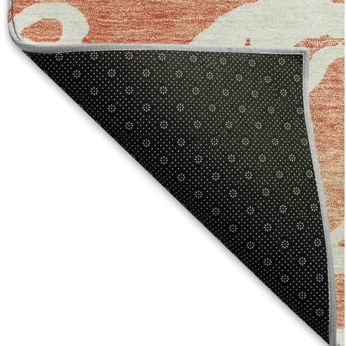Addison Mayfield Orange AMF973 - 8ft. Round Rug