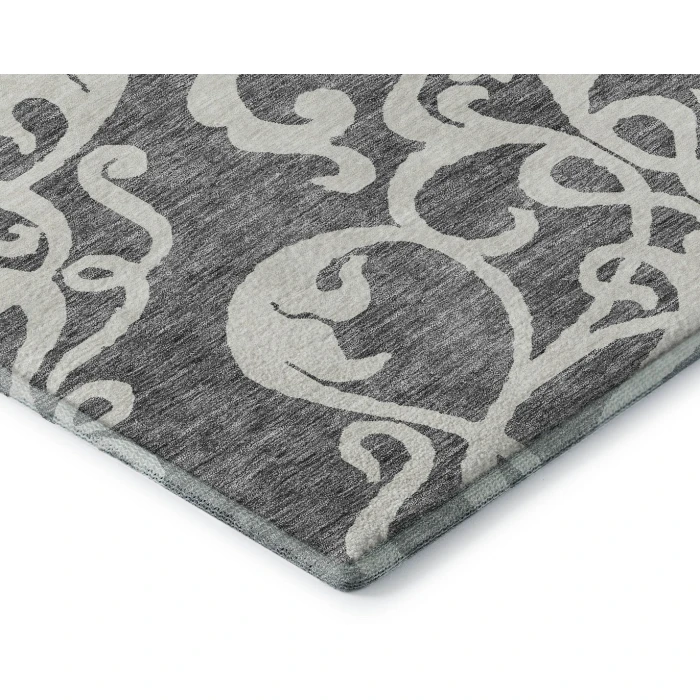 Addison Mayfield Gray AMF973 - 8ft. Round Rug