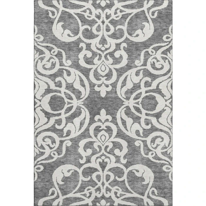 Addison Mayfield Gray AMF973 - 8ft. Round Rug