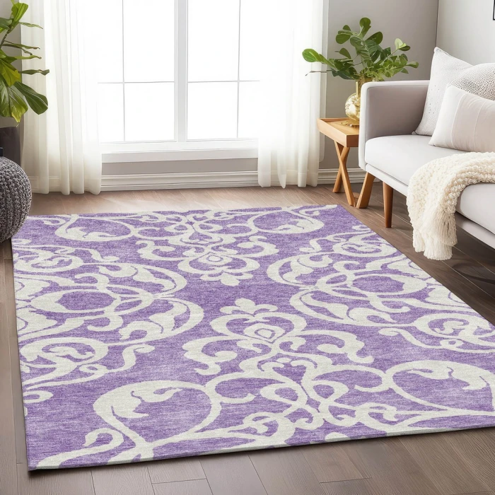 Addison Mayfield Purple AMF973 9ft. x 12ft. Rect. Rug