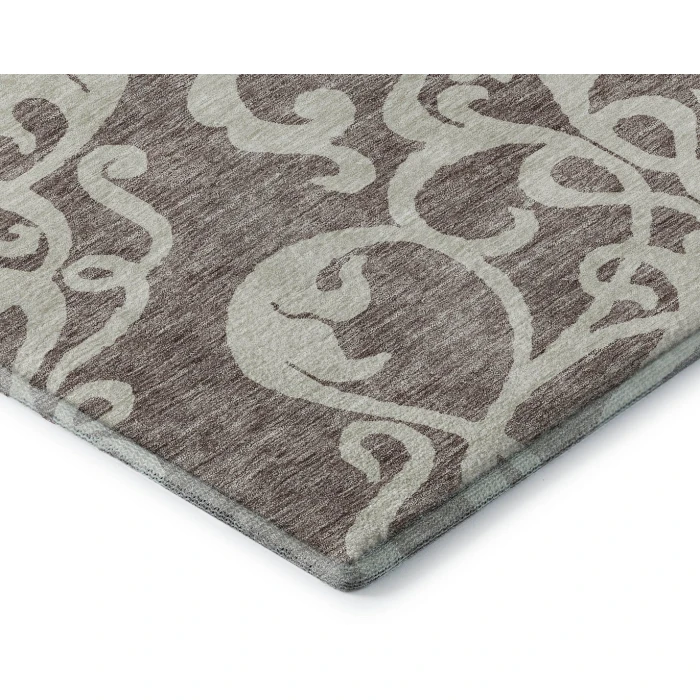 Addison Mayfield Brown AMF973 - 8ft. Round Rug