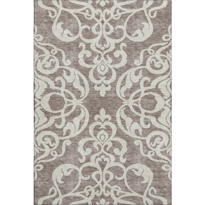 Addison Mayfield Brown AMF973 - 8ft. Round Rug