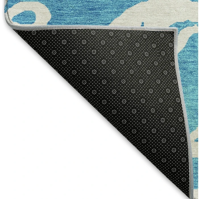 Addison Mayfield Teal AMF973 - 8ft. Round Rug