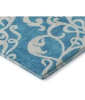 Addison Mayfield Teal AMF973 - 8ft. Round Rug