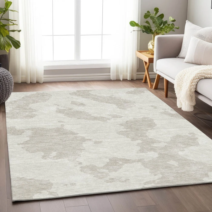 Addison Mayfield Ivory AMF975 - 8ft. Round Rug
