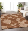 Addison Mayfield Orange AMF975 - 8ft. Round Rug