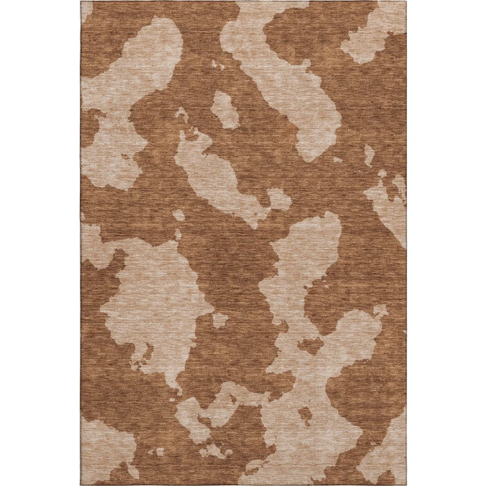 Addison Mayfield Orange AMF975 - 8ft. Round Rug