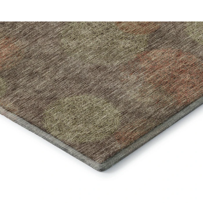 Addison Mayfield Brown AMF977 - 8ft. Round Rug