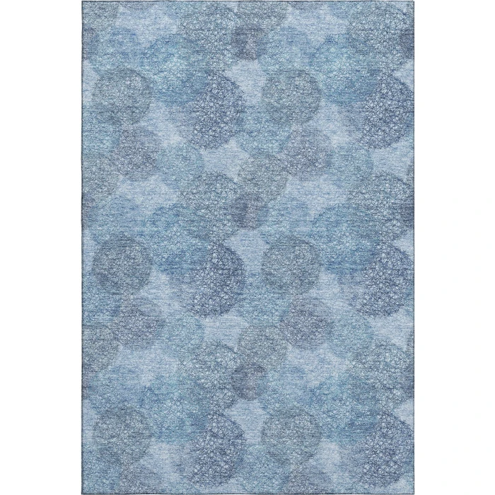 Addison Mayfield Blue AMF977 - 8ft. Round Rug