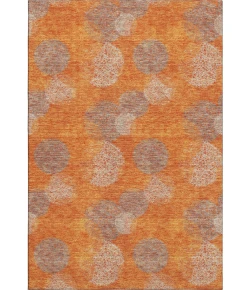 Addison Mayfield Orange AMF977 - 8ft. Round Rug