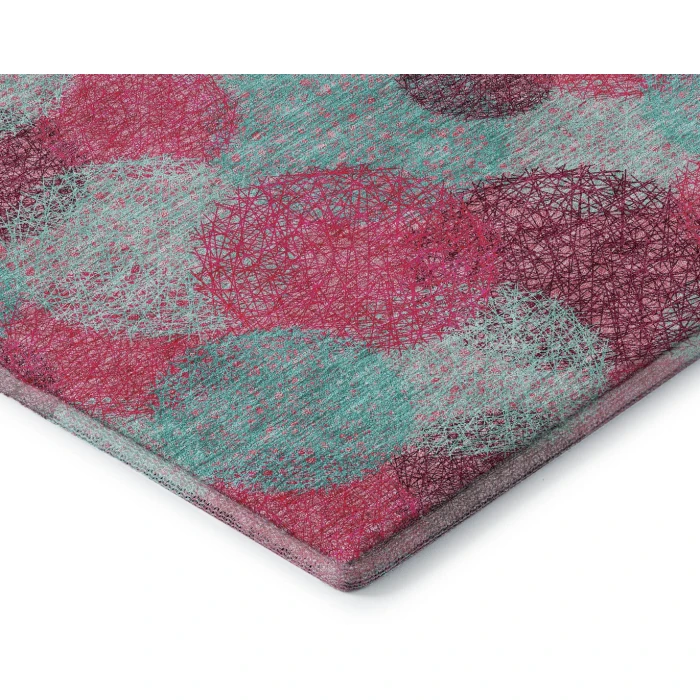 Addison Mayfield Pink AMF977 - 8ft. Round Rug