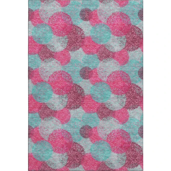 Addison Mayfield Pink AMF977 - 8ft. Round Rug