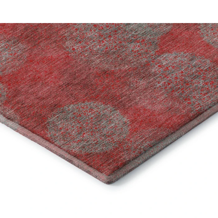 Addison Mayfield Red AMF977 - 8ft. Round Rug