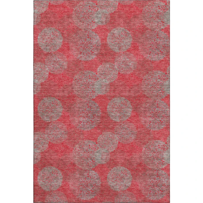 Addison Mayfield Red AMF977 - 8ft. Round Rug