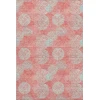 Addison Mayfield Orange AMF977 - 8ft. Round Rug
