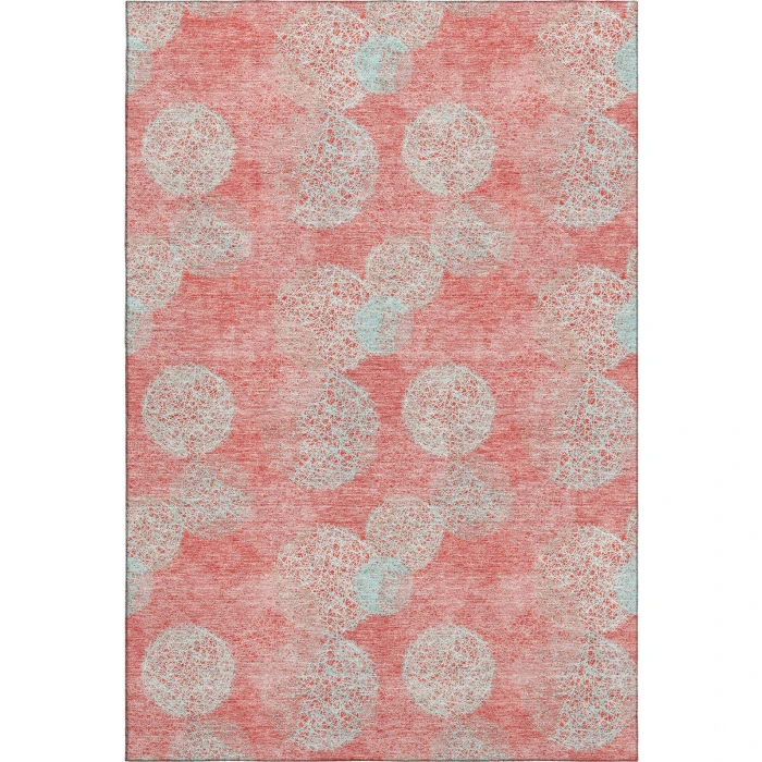 Addison Mayfield Orange AMF977 - 8ft. Round Rug