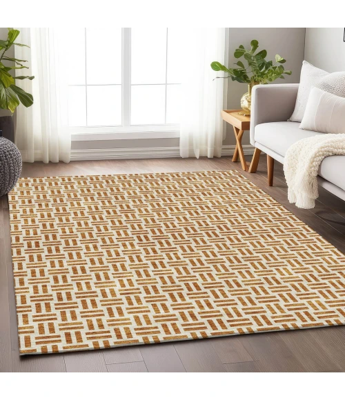 Addison Mayfield Orange AMF978 2ft. 3in. x 7ft. 6in. Rect. Rug