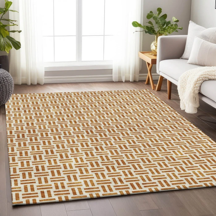 Addison Mayfield Orange AMF978 5ft. x 7ft. 6in. Rect. Rug