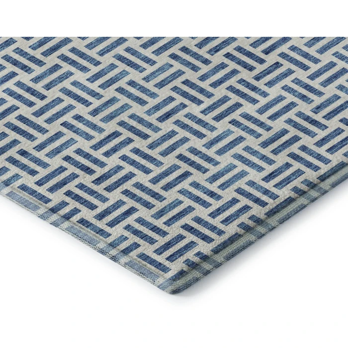 Addison Mayfield Blue AMF978 - 8ft. Round Rug