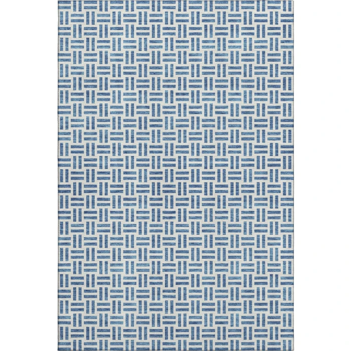 Addison Mayfield Blue AMF978 - 8ft. Round Rug