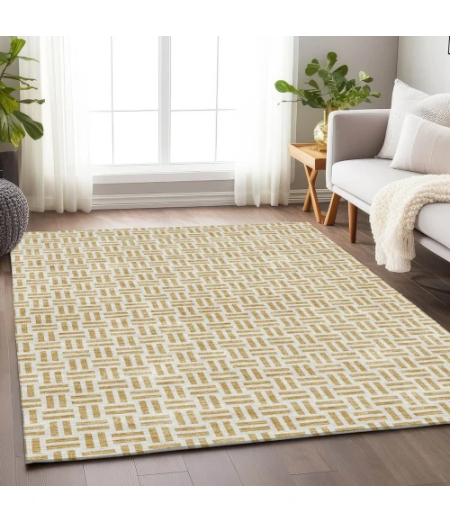 Addison Mayfield Gold AMF978 2ft. 3in. x 7ft. 6in. Rect. Rug