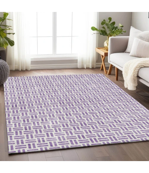 Addison Mayfield Purple AMF978 2ft. 3in. x 7ft. 6in. Rect. Rug