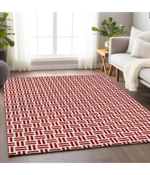 Addison Mayfield Red AMF978 2ft. 3in. x 7ft. 6in. Rect. Rug