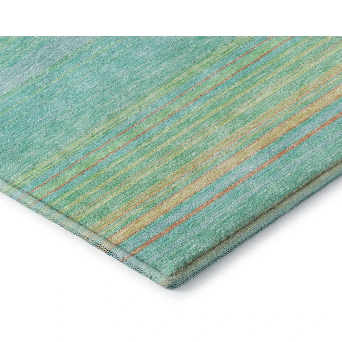 Addison Mayfield Teal AMF979 - 8ft. Round Rug