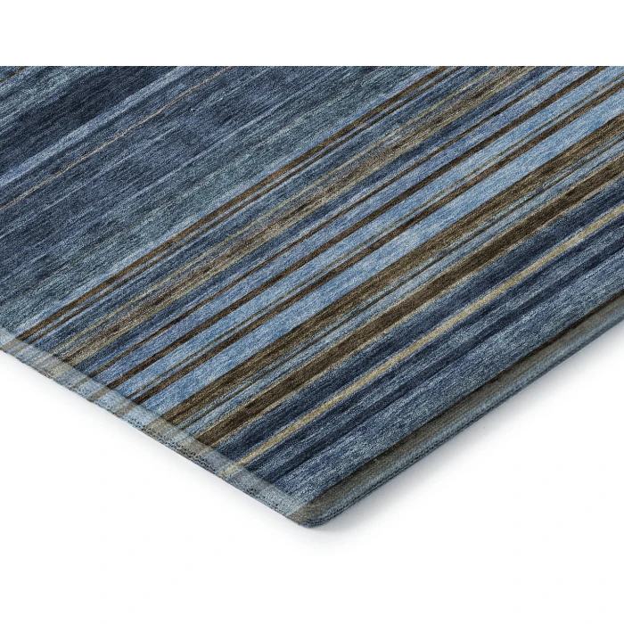 Addison Mayfield Blue AMF979 - 8ft. Round Rug