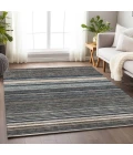 Addison Mayfield Brown AMF979 - 8ft. Round Rug