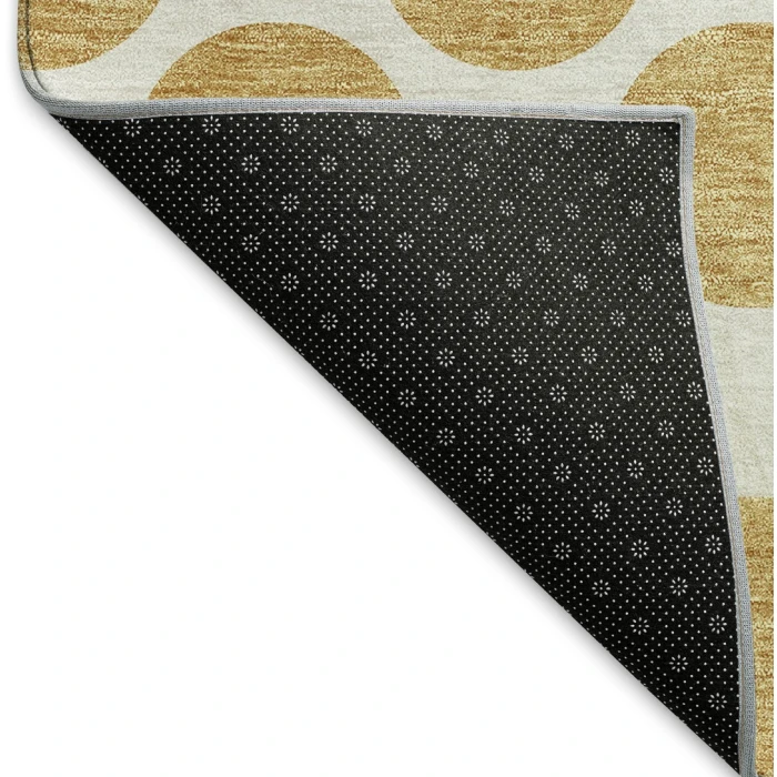 Addison Mayfield Gold AMF980 - 8ft. Round Rug