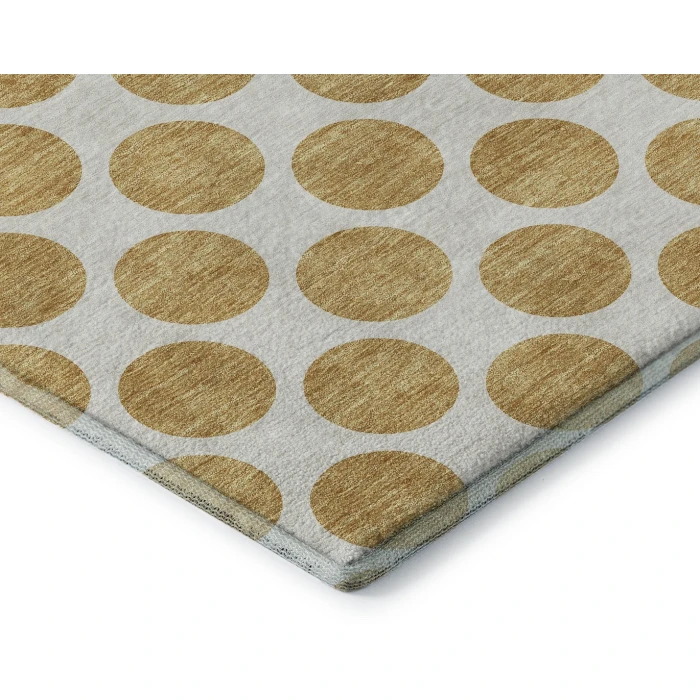 Addison Mayfield Gold AMF980 - 8ft. Round Rug