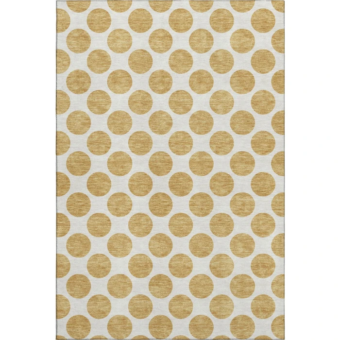 Addison Mayfield Gold AMF980 - 8ft. Round Rug