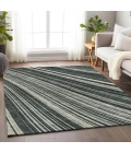 Addison Mayfield Black AMF981 8ft. x 10ft. Rect. Rug