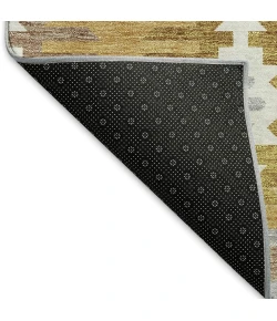 Addison Mayfield Gold AMF983 - 8ft. Round Rug