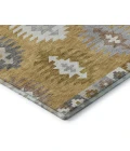 Addison Mayfield Gold AMF983 - 8ft. Round Rug